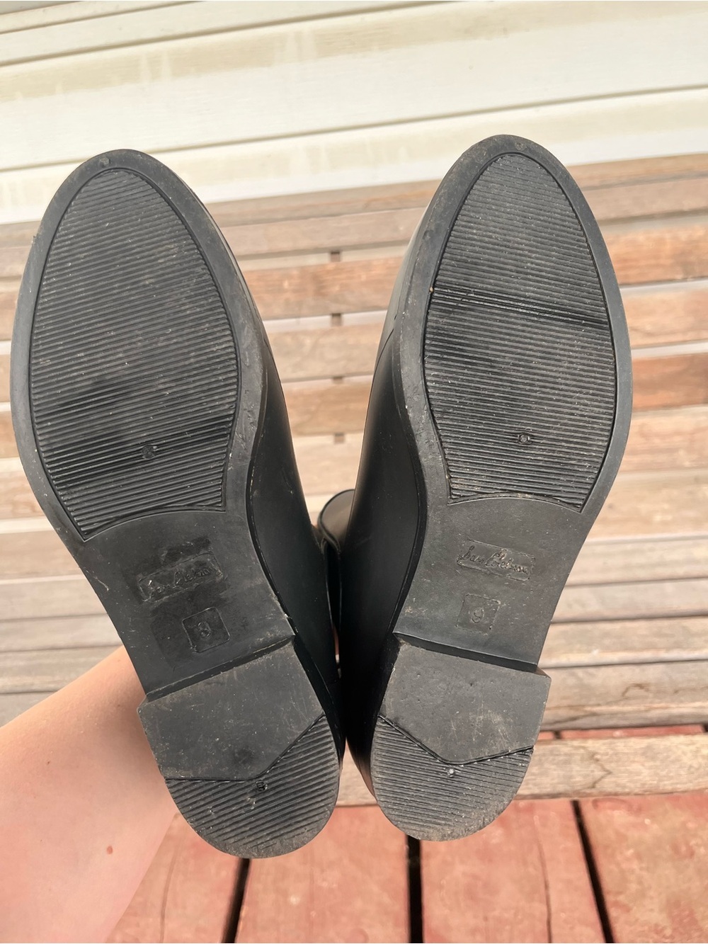 Sam Edelman Black Tinsley Chelsea Rain Boots Booties Women’s Size 9 Waterproof - Picture 5 of 11
